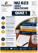 Herzing NU 623 Quiz 1 &vert; Adult Healthcare &lpar;2026&sol;2027&rpar; Q&A &vert; A&plus; Guarantee