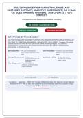 WGU D077 CONCEPTS IN MARKETING&comma; SALES&comma; AND CUSTOMER CONTACT &vert; Objective Assessment &vert; OA V1 and V2 &vert; Questions and Answers &vert; 2026 Updated 