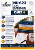 Herzing NU 623 Quiz 4 &vert; Adult Healthcare &lpar;2026&sol;2027&rpar; Q&A &vert; A&plus; Guarantee
