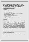 OHIO NURSING HOME ADMINISTRATOR EXAM &NewLine;QUESTIONS AND CORRECT ANSWERS &lpar;VERIFIED &NewLine;ANSWERS&rpar; PLUS RATIONALES 2026&sol;2027 Q&A &vert; &NewLine;INSTANT DOWNLOAD PDF