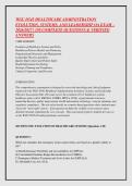 WGU D545 HEALTHCARE ADMINISTRATION &NewLine;EVOLUTION&comma; SYSTEMS&comma; AND LEADERSHIP OA EXAM &ndash; &NewLine;2026&sol;2027 &vert; 150 COMPLETE QUESTIONS & VERIFIED &NewLine;ANSWERS&NewLine;