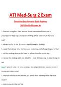 ATI Med-Surg 2 Exam &lpar;Latest 2026&sol;2027 Update&rpar; Complete Questions and Guide Answers&comma; 100&percnt; Verified Graded A&plus;