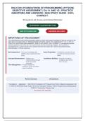 WGU E010 Foundations of Programming &lpar;Python&rpar; Objective Assessment &vert; OA V1 and V2 &vert; Practice Questions and Answers &vert; 2026 Study Guide &NewLine;