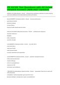 PE IGCSE Test Questions with All Actual Detailed Answers 2026-2027 Updated&period;