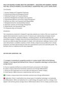 WGU C201 BUSINESS ACUMEN OBJECTIVE ASSESSMENT&rsqb; &ndash; QUESTIONS AND ANSWERS &vert; VERIFIED&NewLine;AND WELL DETAILED ANSWERS &vert; PLUS RATIONALES &vert; GUARANTEED PASS &vert; LATEST EXAM UPDATE&NewLine;