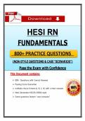 HESI RN Fundamentals Test Bank&comma; &lpar;Latest 2026&sol;2027 Update&rpar; Complete Questions and Guide Answers&comma; 100&percnt; Verified Graded A&plus;