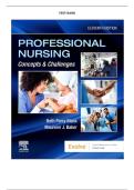 Test Bank for Professional Nursing Concepts & Challenges 11th Edition &vert; Beth