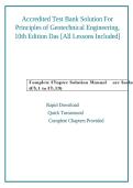 Test Bank & Solutions for Principles of Geotechnical Engineering 10th Edition &vert; Das