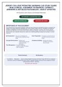 Jersey College Pediatric Nursing CJE Study Guide &vert; NGN Clinical Judgment Questions with Correct Answers & Detailed Rationales&NewLine;