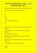 CDN EXAM QUESTIONS AND &NewLine;ANSWERS 2026 - 2027