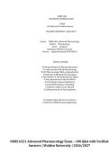 NURS 6521 Advanced Pharmacology Exam &ndash; 100 Q&A with Verified Answers  Walden University  2026-2027