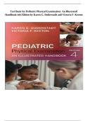 Test Bank for Pediatric Physical Examination&colon; An Illustrated Handbook 4th Edition by Karen G&period; Duderstadt & Victoria F&period; Keeton &vert; Questions and Answers 2027