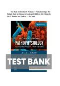 Test Bank for Huether & McCance&rsquo;s Pathophysiology&colon; The Biologic Basis for Disease in Adults and Children 10th Edition by Sue E&period; Huether & Kathryn L&period; McCance &vert; Questions and Answers 2027