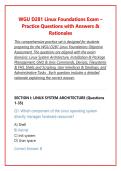 WGU D281 Linux Foundations 2026 &ndash; Study Guide&comma; Exam Questions & Answers