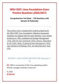  WGU D281 Linux Foundations Exam 2026 &ndash; Practice Questions & Answers