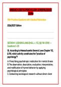Massachusetts Psychology Jurisprudence Exam 2026 &ndash; Study Guide & Practice Test