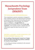  Massachusetts Psychology Jurisprudence Exam 2026 &ndash; Complete Exam Prep