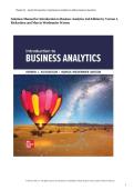 Solutions Manual for Introduction to Business Analytics 2nd Edition by Vernon J&period; Richardson & Marcia Weidenmier Watson &vert; Questions and Answers 2027