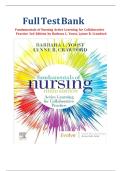 Test Bank for Fundamentals of Nursing&colon; Active Learning for Collaborative Practice 3rd Edition By Barbara L Yoost LATEST VERSION&NewLine;