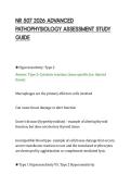 NR 507 2026 ADVANCED&NewLine;PATHOPHYSIOLOGY ASSESSMENT STUDY&NewLine;GUIDE