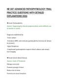 NR 507 ADVANCED PATHOPHYSIOLOGY FINAL&NewLine;PRACTICE QUESTIONS WITH DETAILED&NewLine;EXPLANATIONS 2026