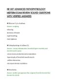 NR 507 ADVANCED PATHOPHYSIOLOGY&NewLine;MIDTERM EXAM REVIEW SOLVED QUESTIONS&NewLine;WITH VERIFIED ANSWERS