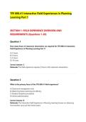 TFE 800&period;41 Interactive Field Experiences in Planning &NewLine;Learning Part 1