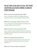 NR 507 FINAL EXAM 2026 ACTUAL TEST PAPER&NewLine;QUESTIONS SOLUTIONS VERIFIED COMPLETE&NewLine;STUDY PACKAGE