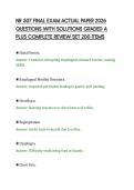 NR 507 FINAL EXAM ACTUAL PAPER 2026&NewLine;QUESTIONS WITH SOLUTIONS GRADED A&NewLine;PLUS COMPLETE REVIEW SET 200 ITEMS