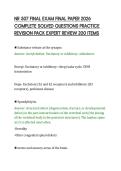 NR 507 FINAL EXAM FINAL PAPER 2026&NewLine;COMPLETE SOLVED QUESTIONS PRACTICE&NewLine;REVISION PACK EXPERT REVIEW 200 ITEMS