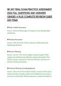 NR 507 FINAL EXAM PRACTICE ASSESSMENT&NewLine;2026 FULL QUESTIONS AND ANSWERS&NewLine;GRADED A PLUS COMPLETE REVISION GUIDE&NewLine;200 ITEMS