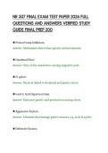 NR 507 FINAL EXAM TEST PAPER 2026 FULL&NewLine;QUESTIONS AND ANSWERS VERIFIED STUDY&NewLine;GUIDE FINAL PREP 200
