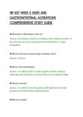 NR 507 WEEK 5 GERD AND&NewLine;GASTROINTESTINAL ALTERATIONS&NewLine;COMPREHENSIVE STUDY GUIDE&NewLine;