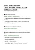 NR 507 WEEK 5 GERD AND&NewLine;GASTROINTESTINAL ALTERATIONS EXAM&NewLine;REVIEW STUDY NOTES