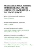 NR 509 ADVANCED PHYSICAL ASSESSMENT&NewLine;MIDTERM EXAM 5 ACTUAL PAPER 2026&NewLine;QUESTIONS WITH SOLUTIONS GRADED A&NewLine;PLUS COMPLETE REVIEW SET
