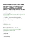 NR 509 ADVANCED PHYSICAL ASSESSMENT&NewLine;MIDTERM EXAM 5 PRACTICE ASSESSMENT&NewLine;2026 FULL QUESTIONS AND ANSWERS&NewLine;GRADED A PLUS COMPLETE REVISION GUIDE
