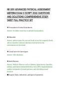 NR 509 ADVANCED PHYSICAL ASSESSMENT&NewLine;MIDTERM EXAM 5 SCRIPT 2026 QUESTIONS&NewLine;AND SOLUTIONS COMPREHENSIVE STUDY&NewLine;SHEET FULL PRACTICE SET