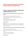 NURS 5334 Antimicrobial Recall Quiz &vert; 2026 Update &vert; &NewLine;Complete Q&A Bank with Multiple Choice