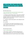 NR 511 ACTUAL TEST PAPER UPDATED&NewLine;COMPLETE QUESTIONS WITH VERIFIED&NewLine;ANSWERS&NewLine;