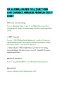 NR 511 FINAL PAPER FULL QUESTIONS&NewLine;AND CORRECT ANSWERS PREMIUM STUDY&NewLine;SHEET&NewLine;