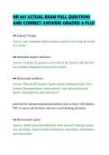 NR 567 ACTUAL EXAM FULL QUESTIONS&NewLine;AND CORRECT ANSWERS GRADED A PLUS