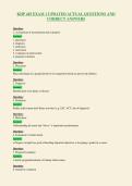KHP 445 EXAM 1 UPDATED ACTUAL QUESTIONS AND&NewLine;CORRECT ANSWERS