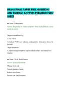 NR 567 FINAL PAPER FULL QUESTIONS&NewLine;AND CORRECT ANSWERS PREMIUM STUDY&NewLine;SHEET