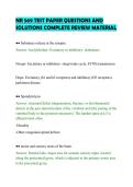 NR 569 TEST PAPER QUESTIONS AND&NewLine;SOLUTIONS COMPLETE REVIEW MATERIAL