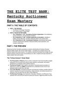 2026&sol;2027 Kentucky Auctioneer License Exam&colon; S-Tier Elite Test Bank & KRS 330 Study Guide &lpar;Rationales Included&rpar;