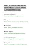 NR 601 FINAL EXAM CORE GERIATRIC&NewLine;SYNDROMES AND CHRONIC DISEASE&NewLine;MANAGEMENT REVIEW 2026