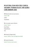 NR 601 FINAL EXAM HIGH-YIELD CLINICAL&NewLine;JUDGMENT&comma; PHARMACOLOGY&comma; AND ELDERLY&NewLine;CARE SUMMARY 2026&NewLine;