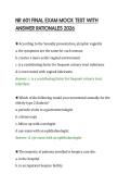 NR 601 FINAL EXAM MOCK TEST WITH&NewLine;ANSWER RATIONALES 2026