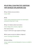 NR 601 FINAL EXAM PRACTICE QUESTIONS&NewLine;WITH DETAILED EXPLANATIONS 2026&NewLine;