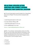 NR 601 FINAL UPDATED ACTUAL&NewLine;QUESTIONS AND CORRECT ANSWERS&NewLine;COMPLETE STUDY GUIDE FULL SOLUTION